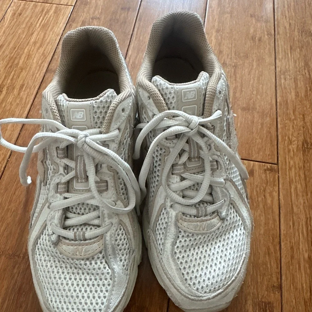 Women's Beige Athletic Shoes - Picture 4 of 4